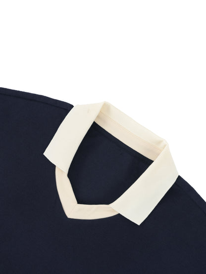 B’ahari Men Color Block Long Sleeve Sweatshirt